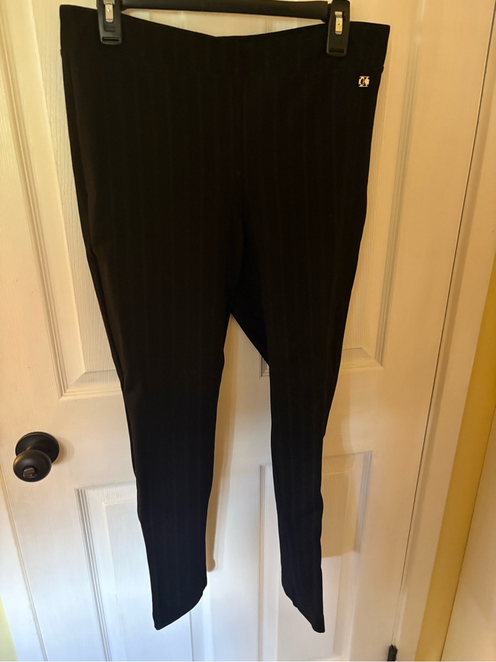 Calvin Klein Black Pinstripe Dress Pants